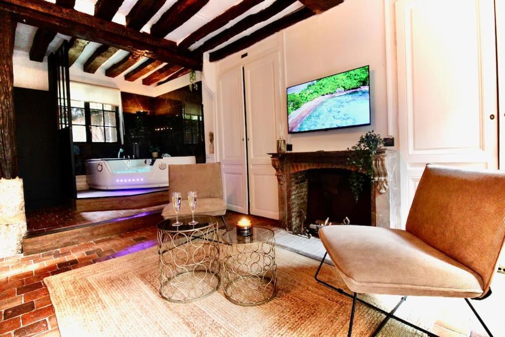 Le Spa Gustave - Sauna, Jacuzzi & Terrasse A Rouen Exterior foto