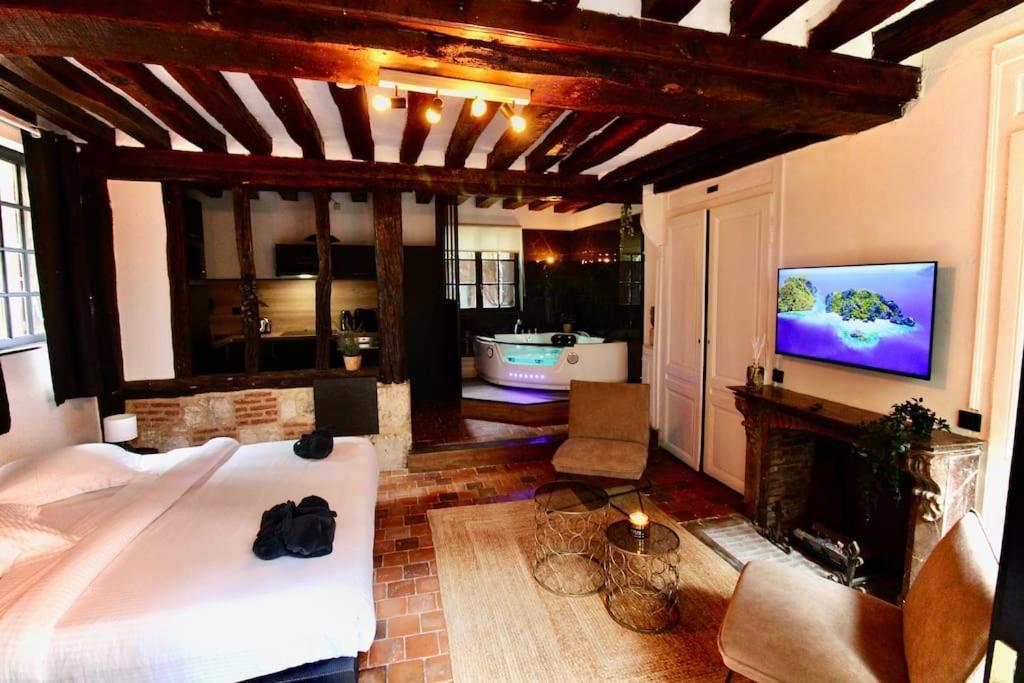 Le Spa Gustave - Sauna, Jacuzzi & Terrasse A Rouen Exterior foto